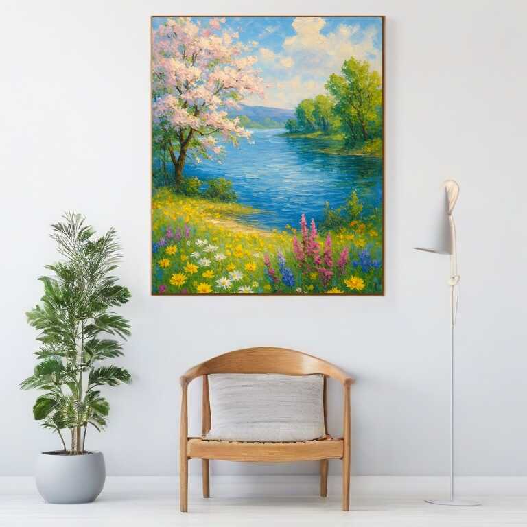 Diamond Painting - Frühlingspoesie am See