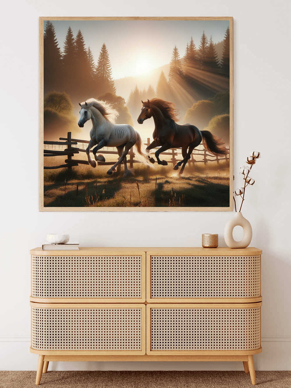 Diamond Painting - Freiheit der zwei Pferde