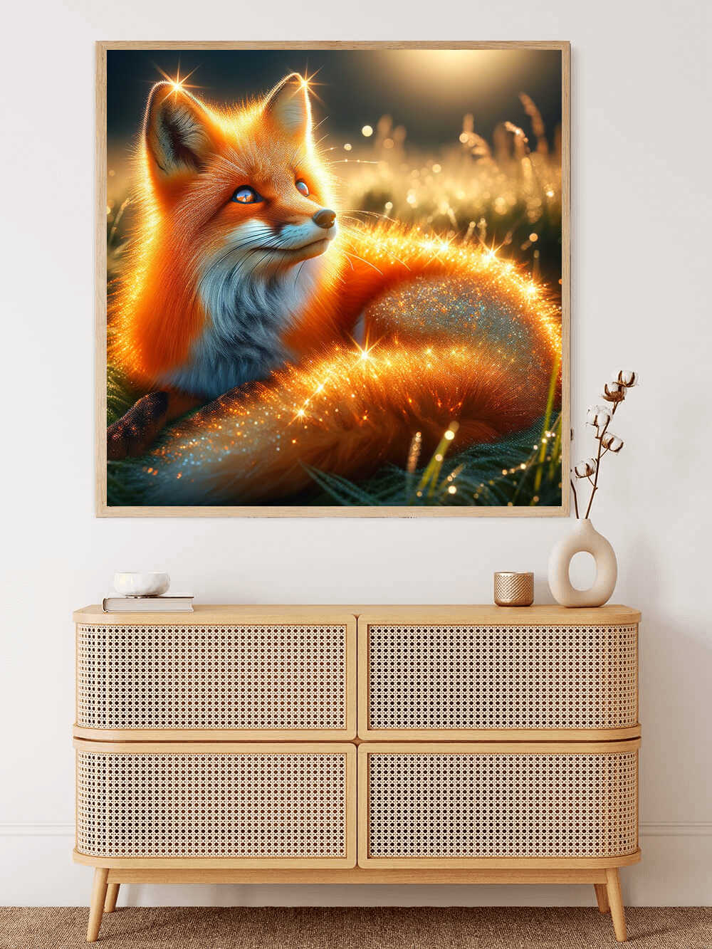 Diamond Painting - Funkelnde Träume vom Fuchs