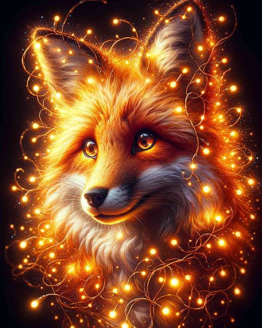 Diamond Painting - Lichterketten Fuchs