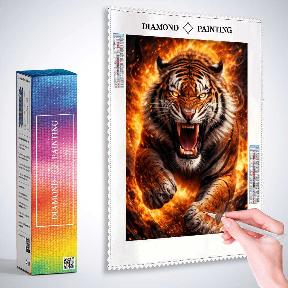 Diamond Painting - Im Feuer entfesselt