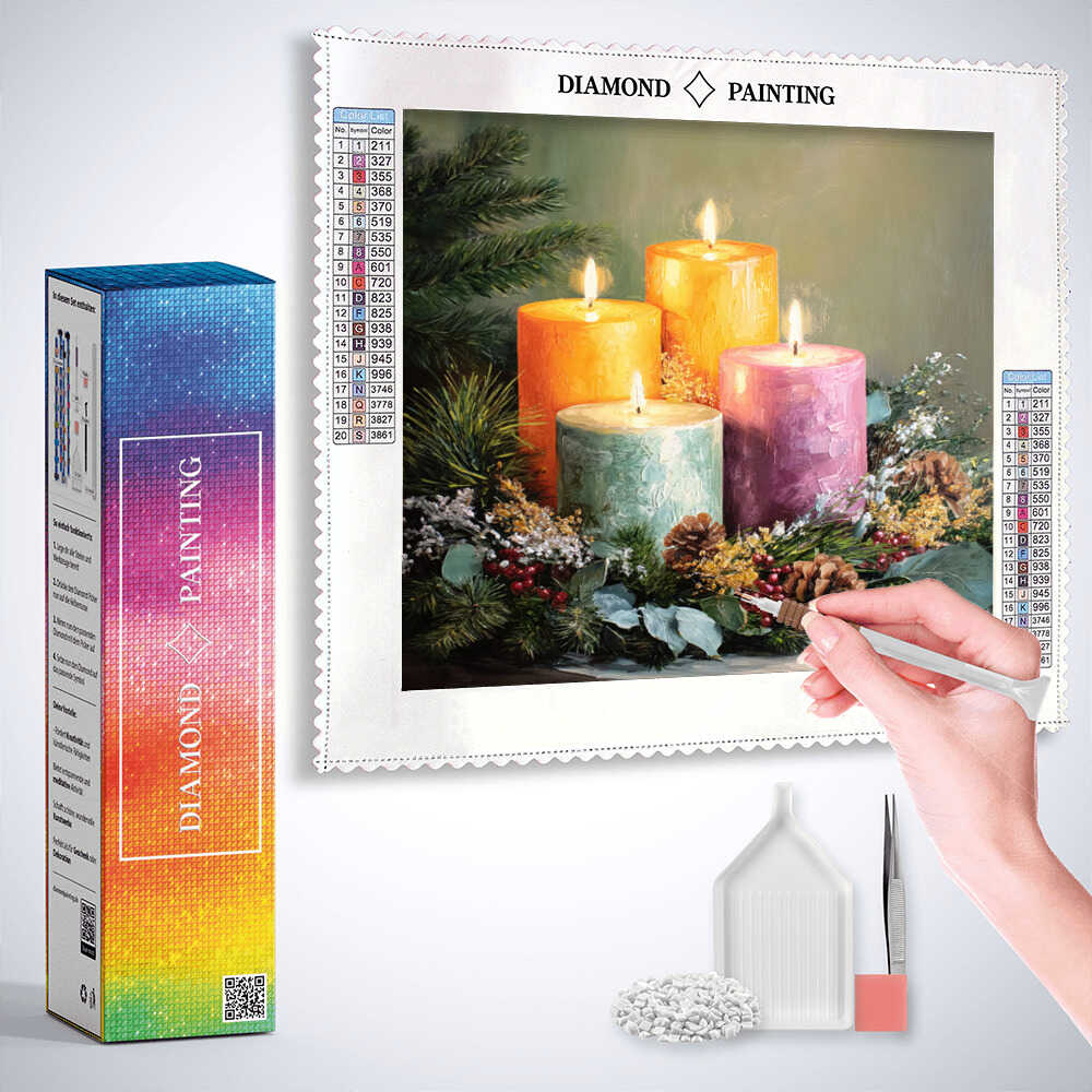 Diamond Painting - Lichterzauber der Weihnacht