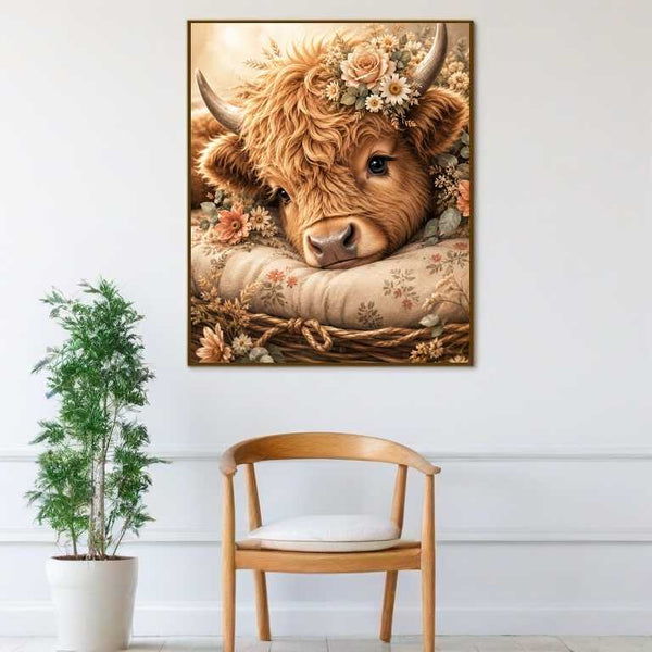Diamond Painting - Sanfte Träume, Harmonie im Blumenkorb