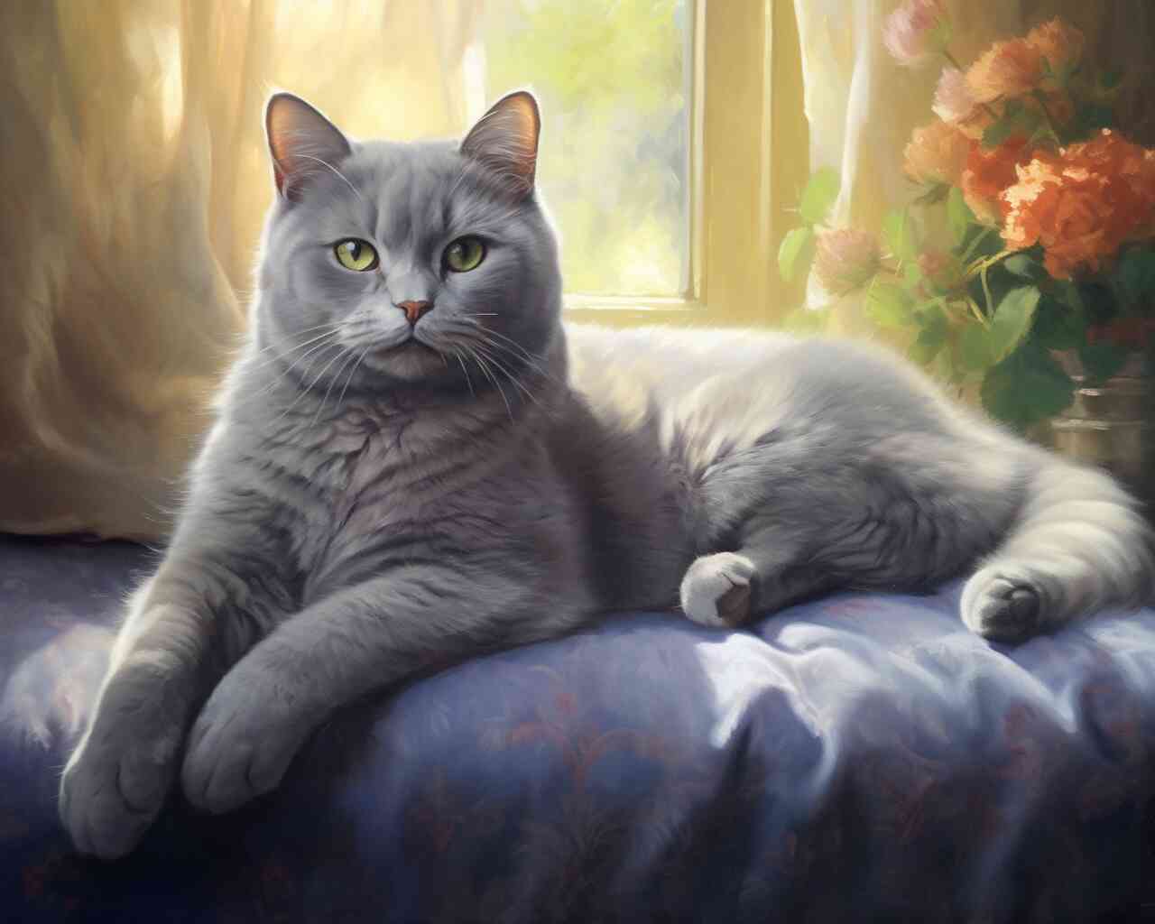 Diamond Painting - Sonnige Stille, Elegante Katze