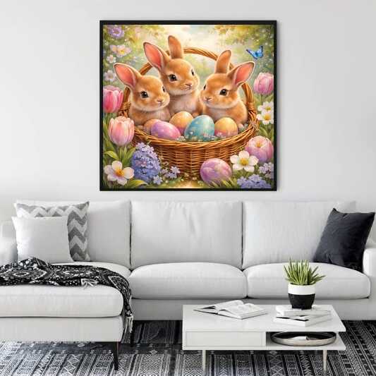 Diamond Painting - Frühlingszauber im Osternest