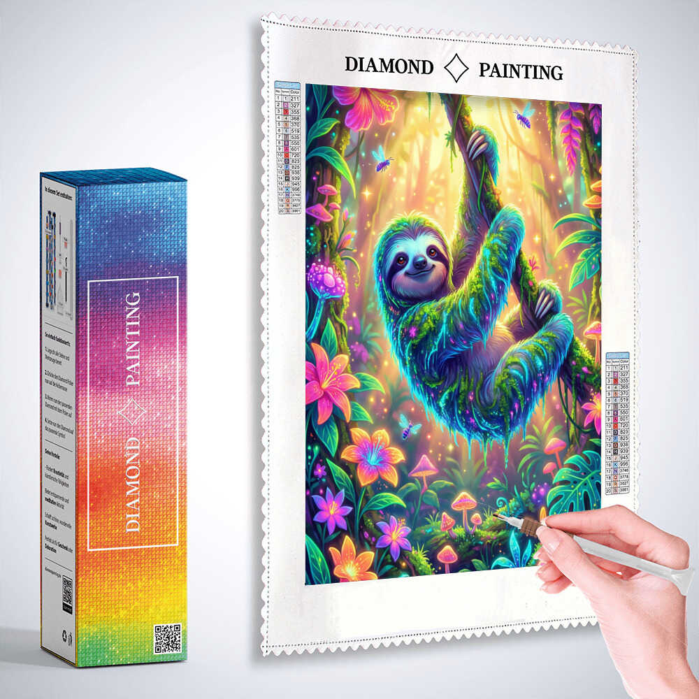 Diamond Painting - Magische Gelassenheit im Dschungel