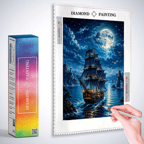 Diamond Painting - Im Licht der Mitternacht