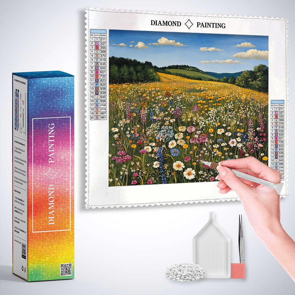 Diamond Painting - Blütenrausch der Freiheit