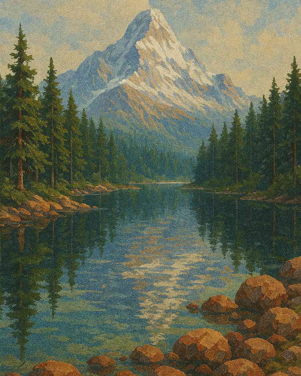 Diamond Painting - Spiegel der Stille