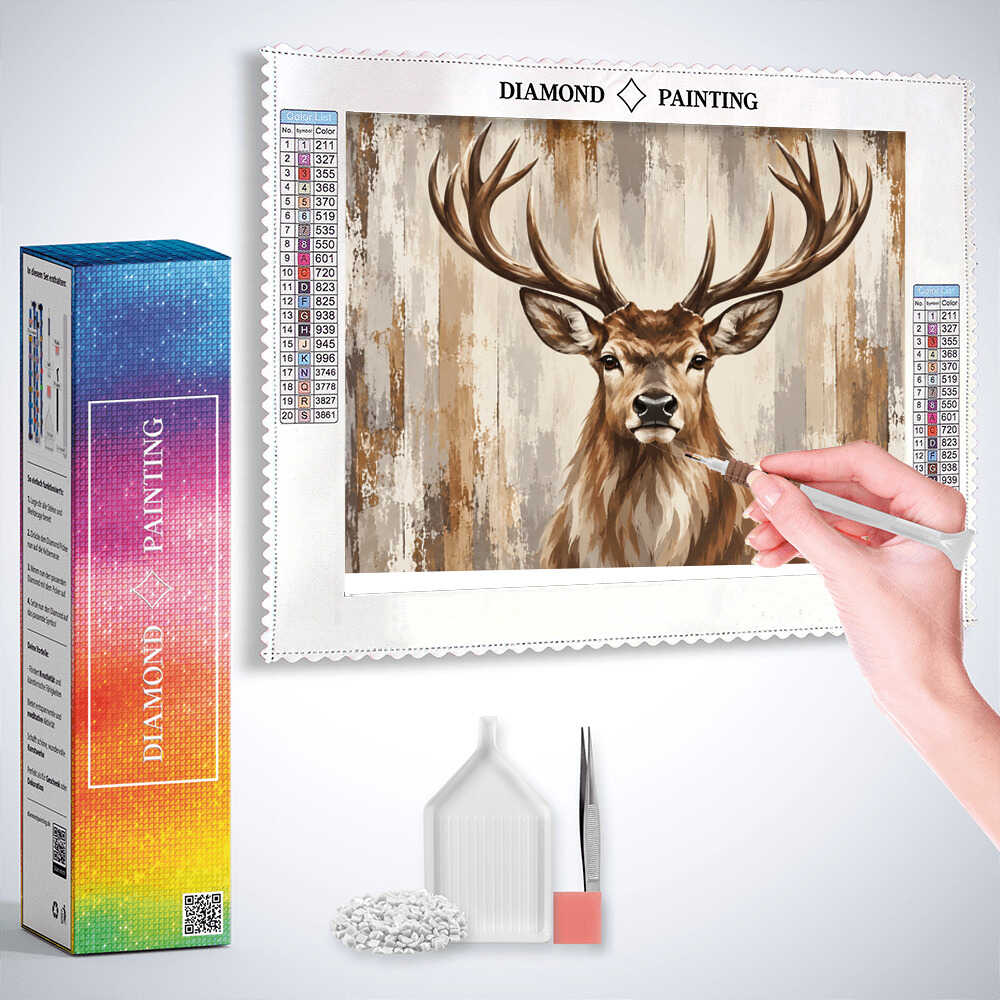 Diamond Painting - König der Wildnis, in braun
