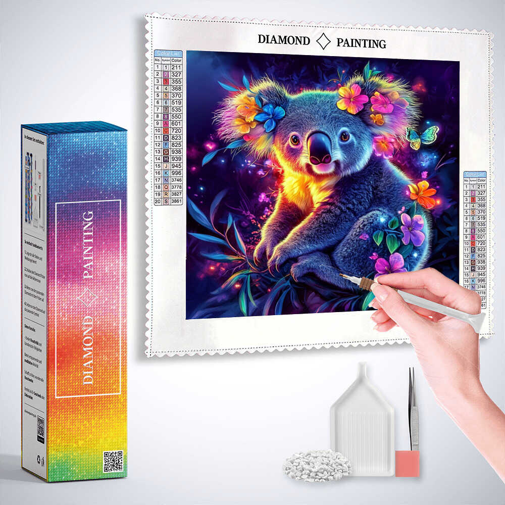 Diamond Painting - Magischer Koalagarten