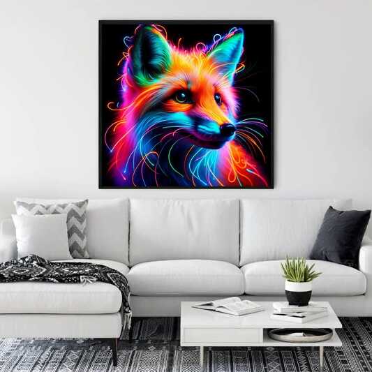 Diamond Painting - Farbenrausch des Fuchses