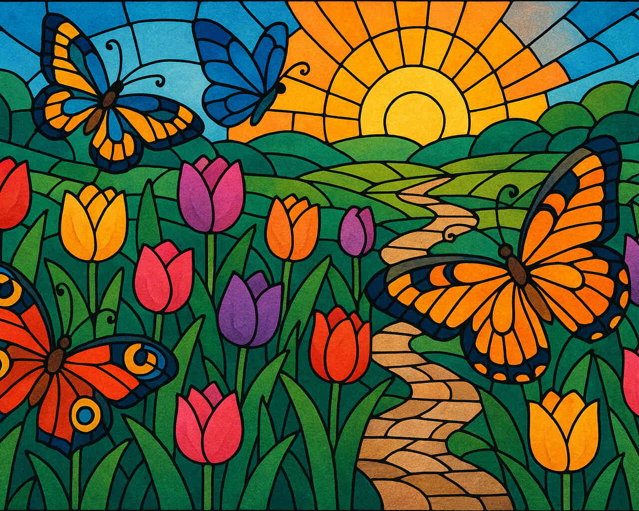 Diamond Painting - Farben der Morgenfreude
