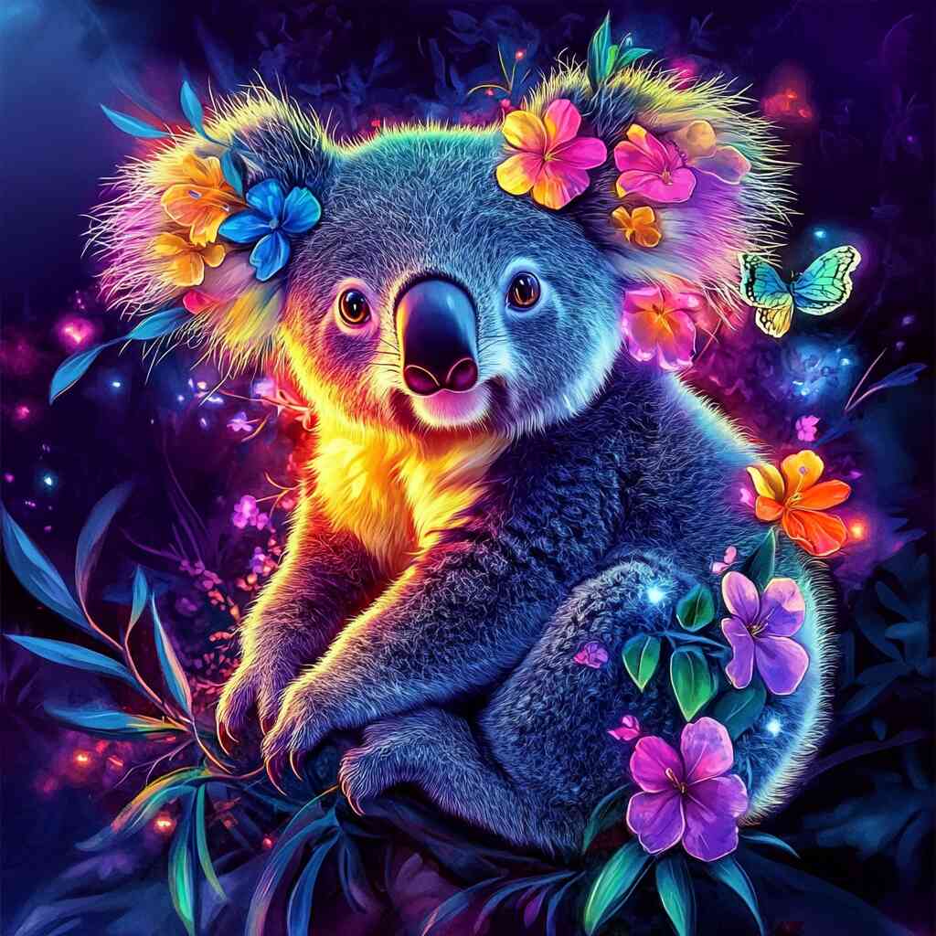 Diamond Painting - Magischer Koalagarten