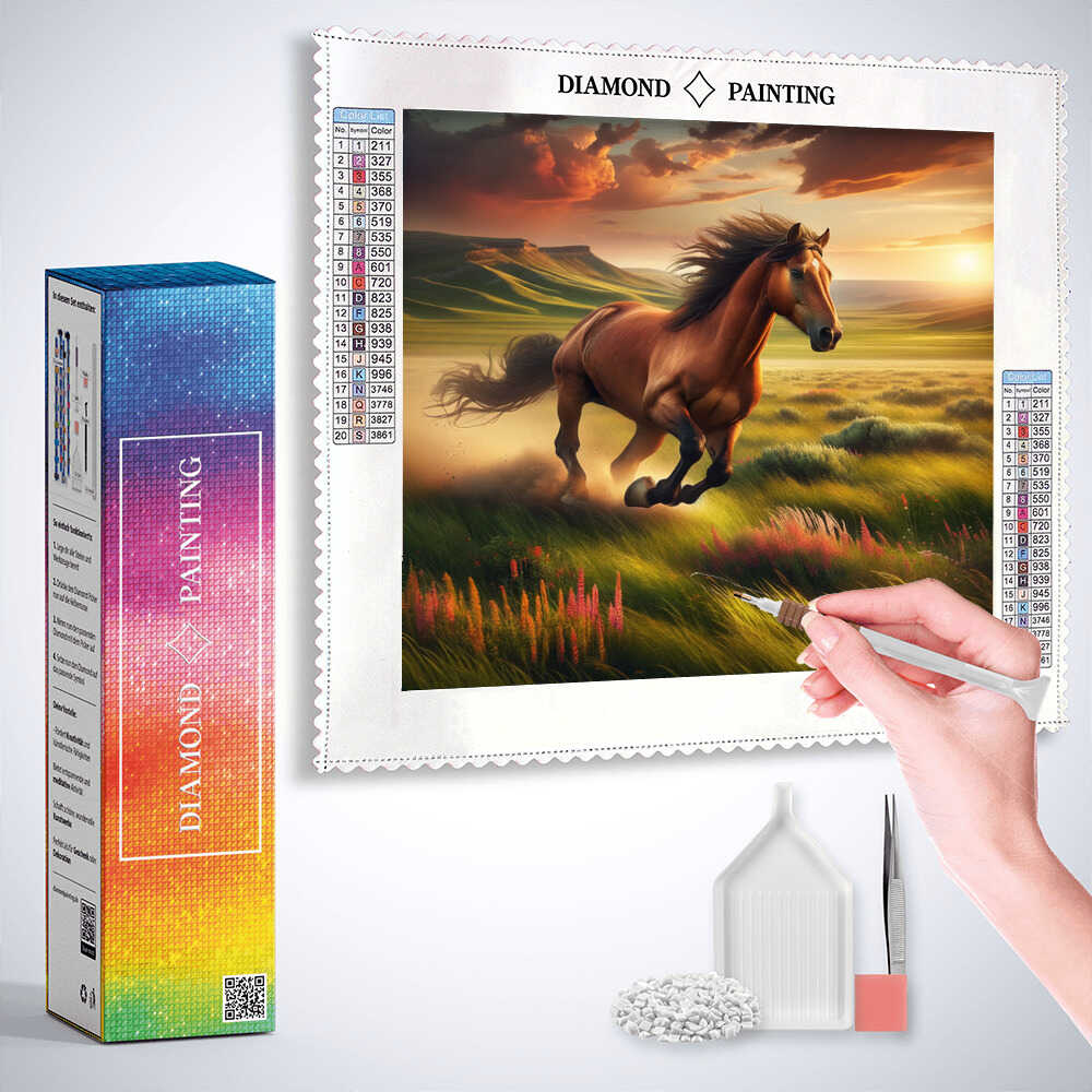 Diamond Painting - Freiheit im Abendrot