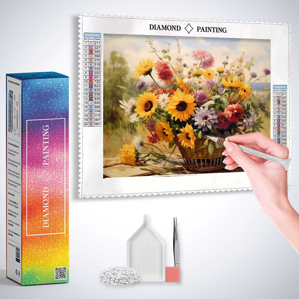 Diamond Painting - Sommertanz der Blumen