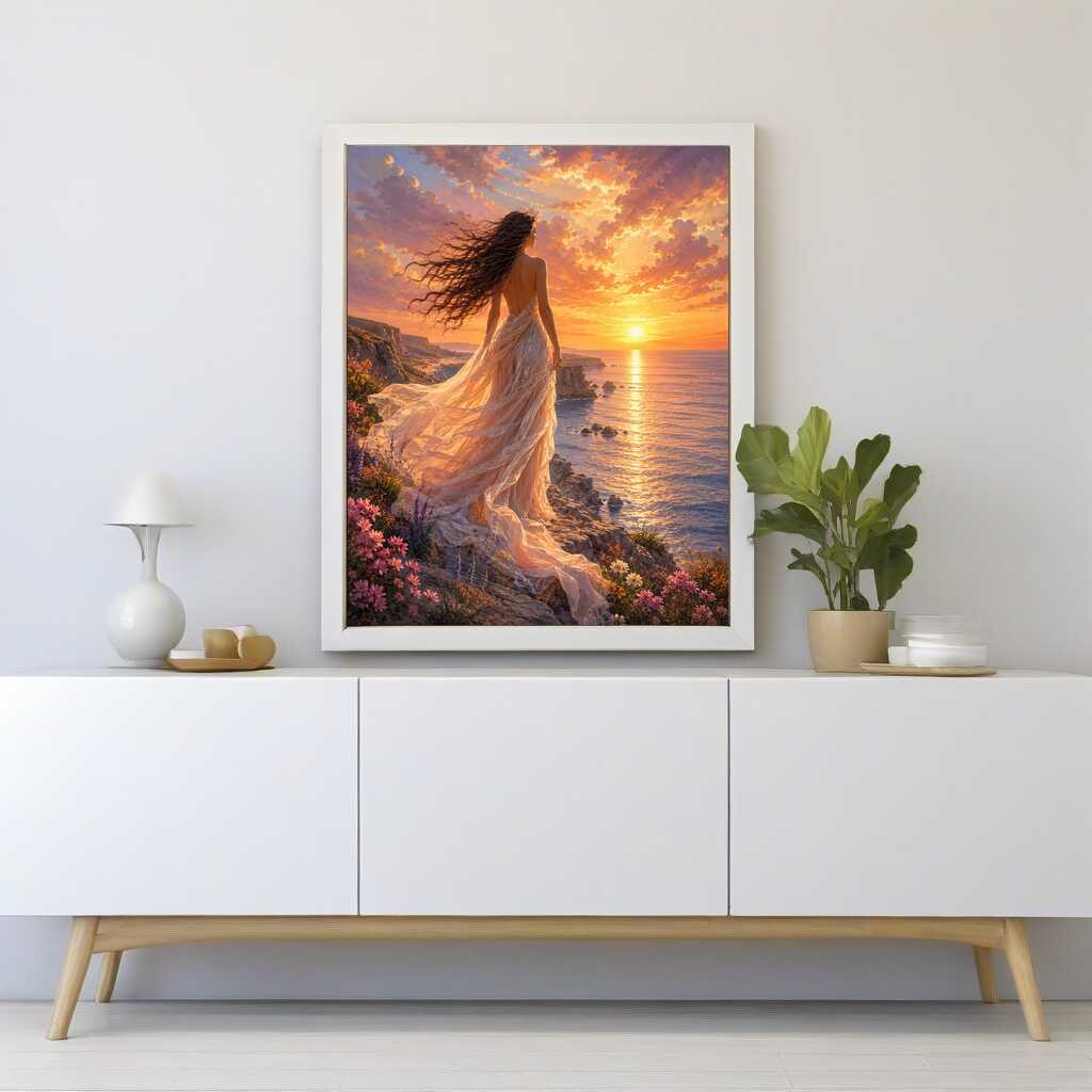 Diamond Painting - Sonnenhauch der Sehnsucht