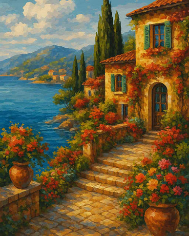 Diamond Painting - Sommerträume am Mittelmeer