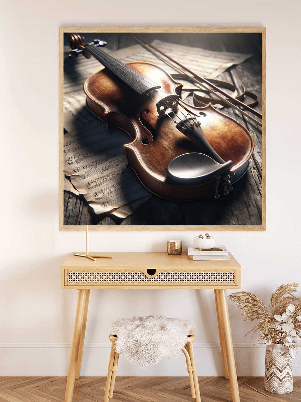 Diamond Painting - Geigenklänge im Morgenlicht
