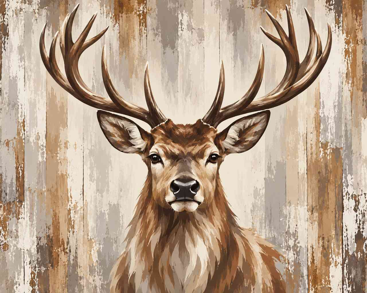 Diamond Painting - König der Wildnis, in braun