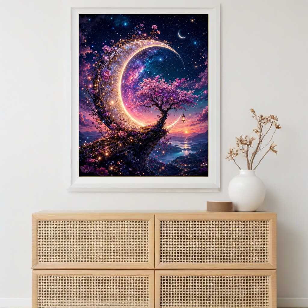 Diamond Painting - Traumhafte Nachtpoesie