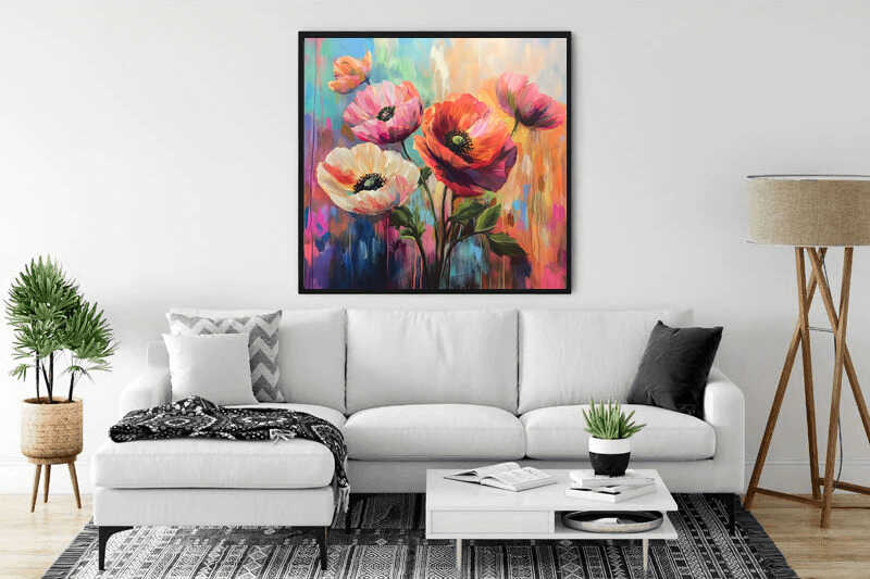 Diamond Painting - Blütenpoesie im Farbenrausch