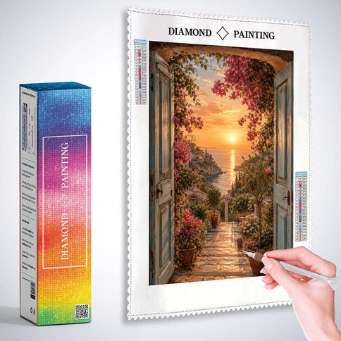 Diamond Painting - Tor zur goldenen Dämmerung