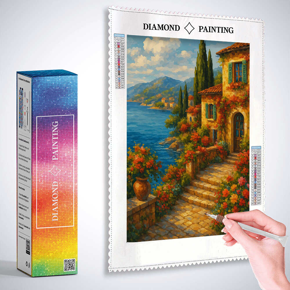 Diamond Painting - Sommerträume am Mittelmeer