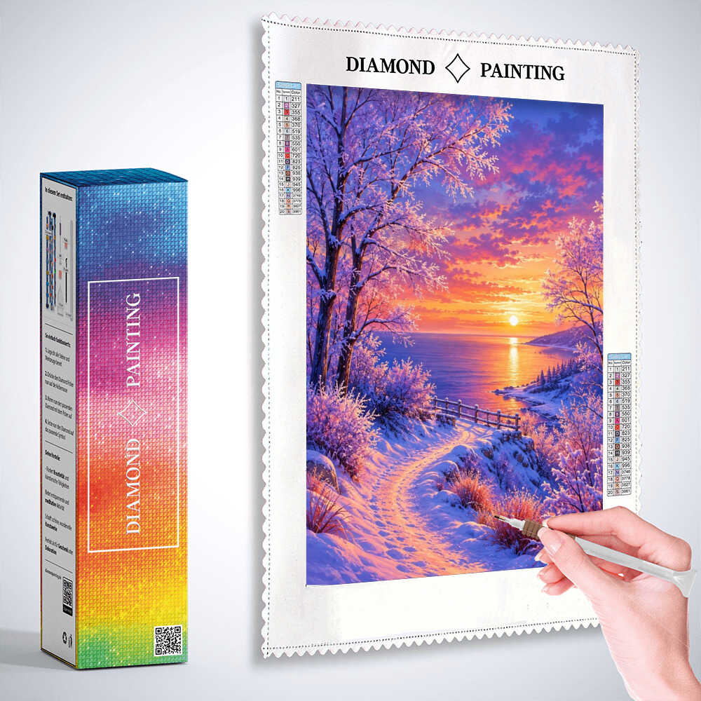 Diamond Painting - Winterzauber am Meer