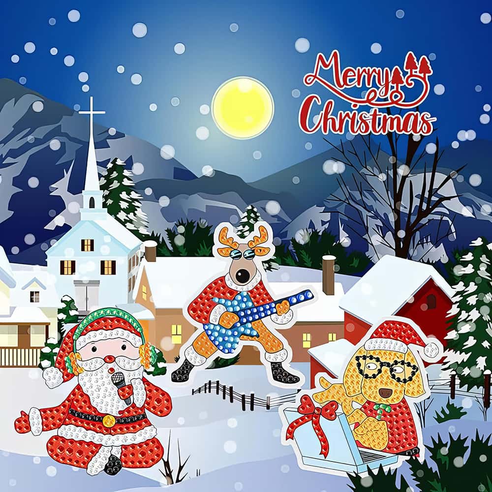 Diamond Painting Schlüsselanhänger - Weihnachten