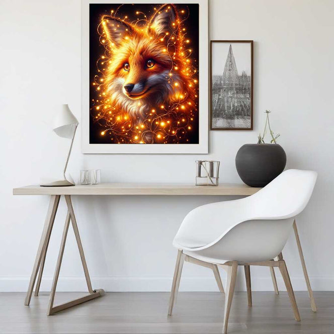 Diamond Painting - Lichterketten Fuchs