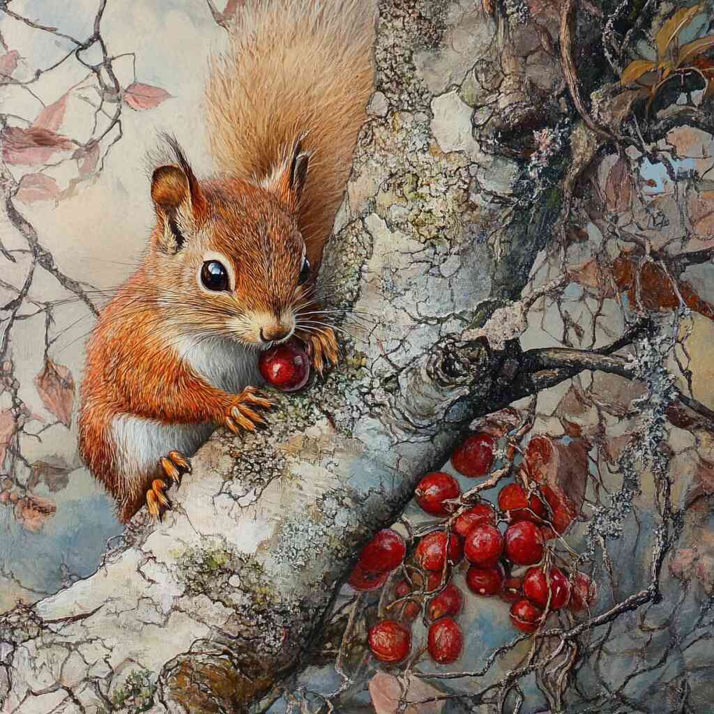 Diamond Painting - Herbstzauber im Geäst