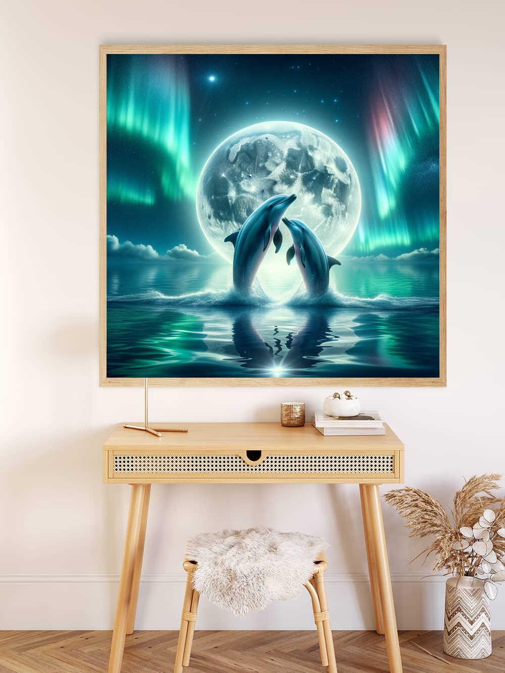 Diamond Painting - Mondtanz der Delphine