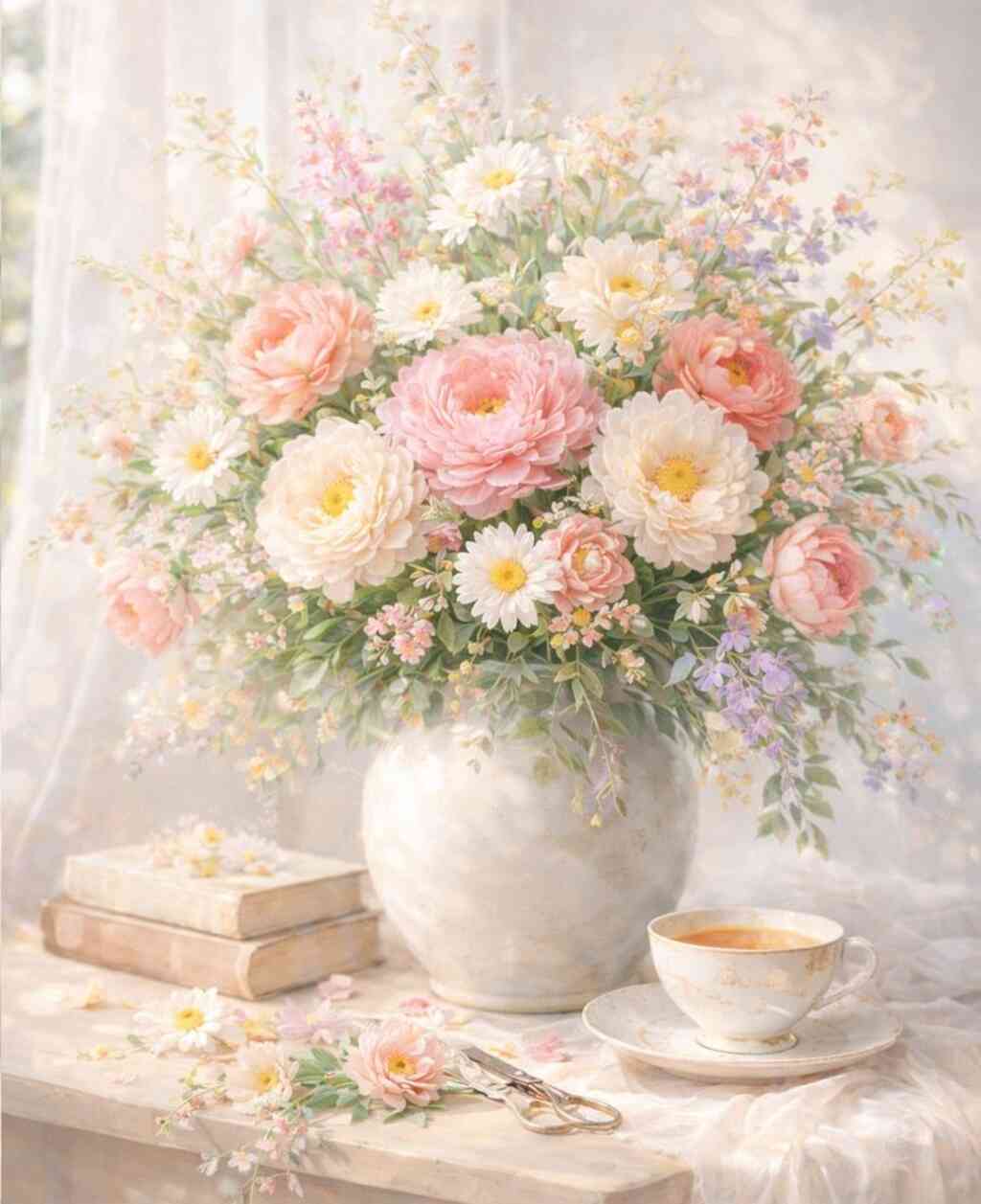 Diamond Painting - Morgenpoesie, Zauber der Blüten