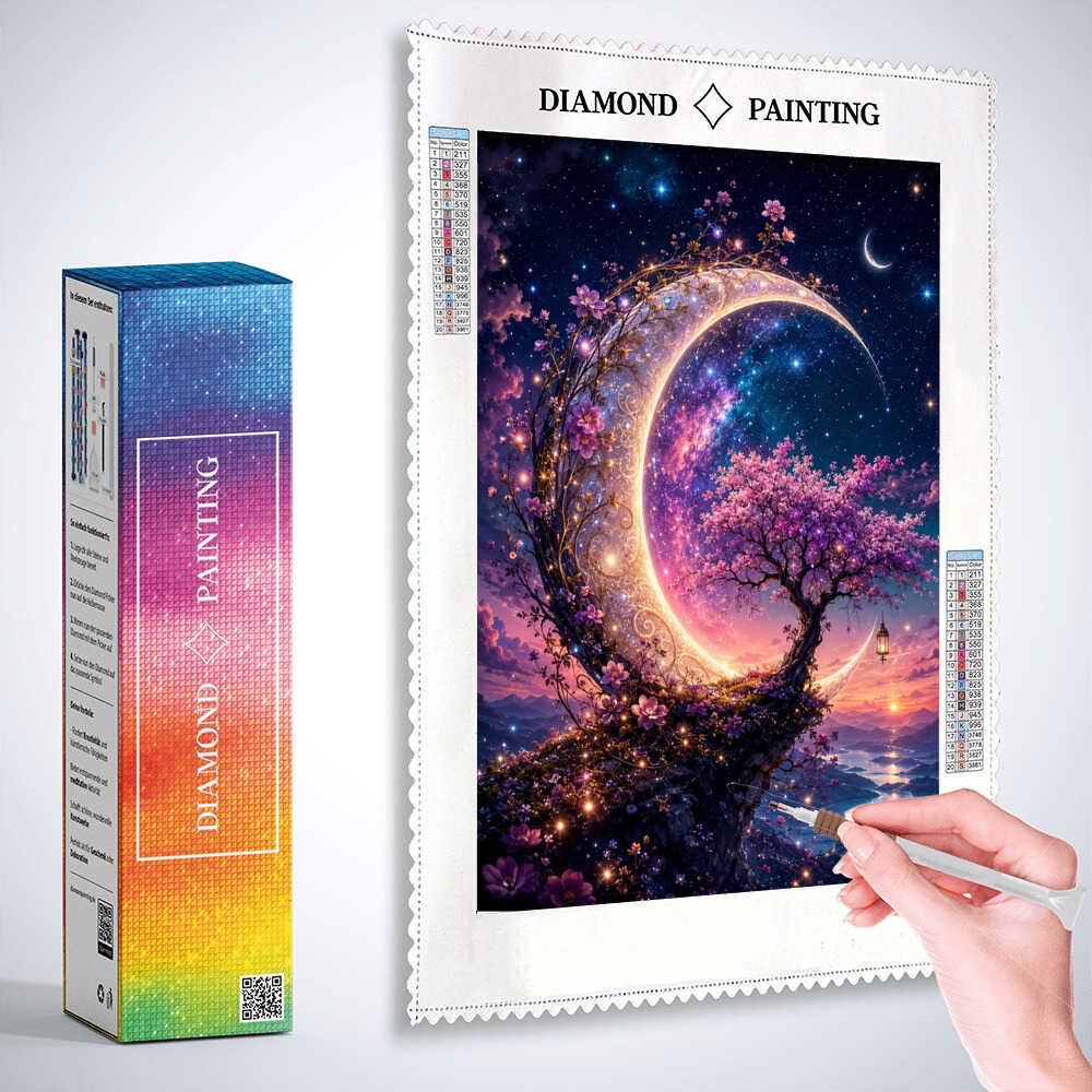 Diamond Painting - Traumhafte Nachtpoesie