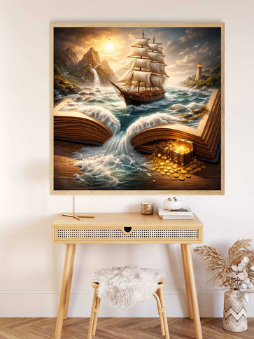 Diamond Painting - Das Abenteuer Erwacht, Buchschiff