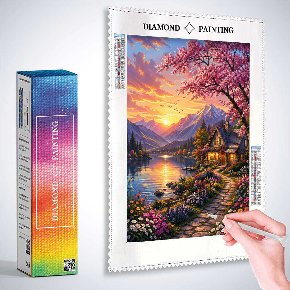 Diamond Painting - Abendzauber am See