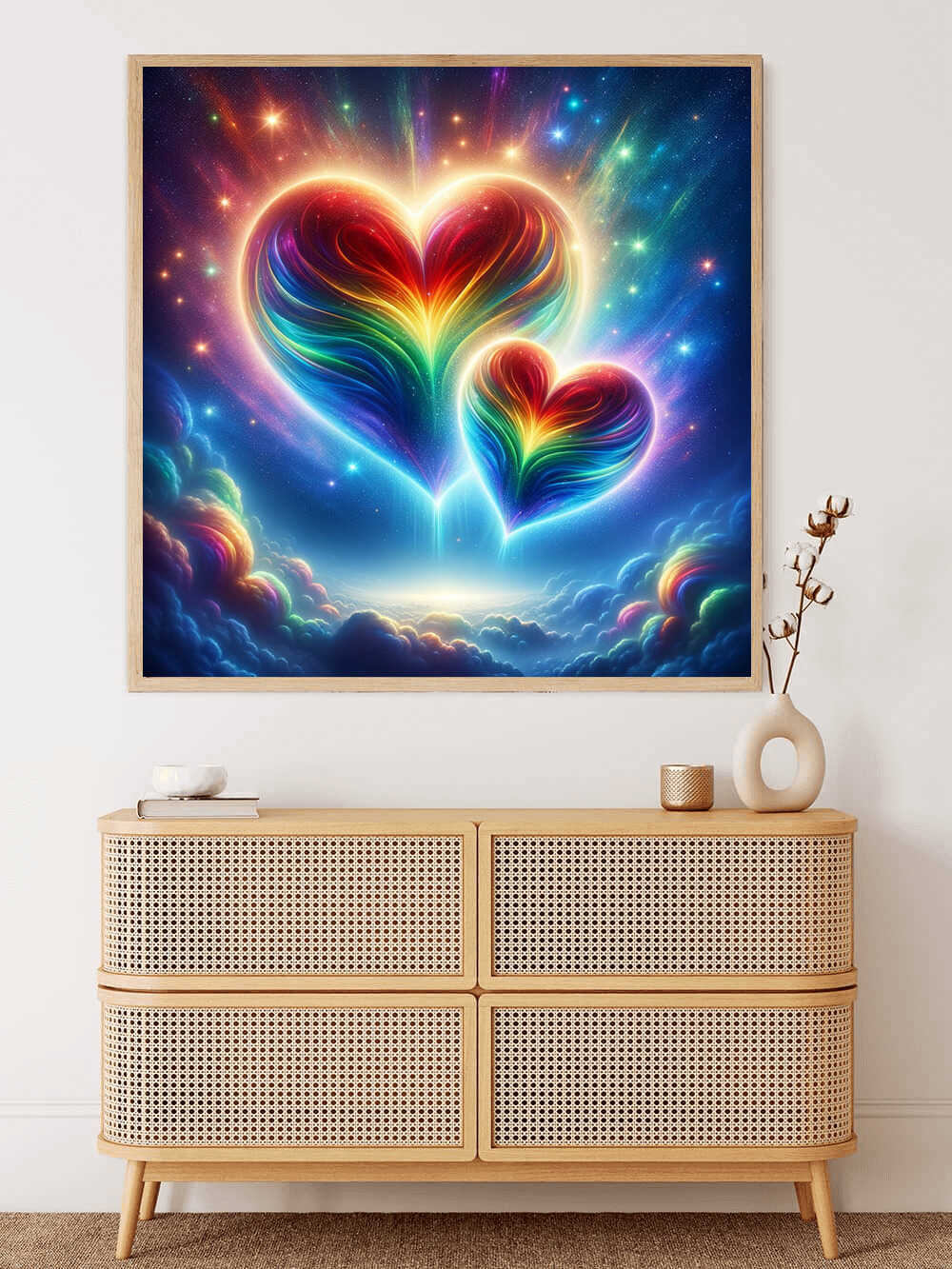 Diamond Painting - Kosmische Herzensmelodie