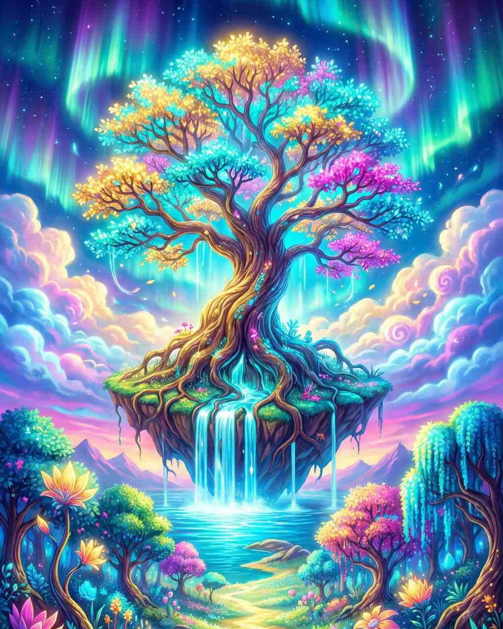 Diamond Painting - Aurora des Lebens