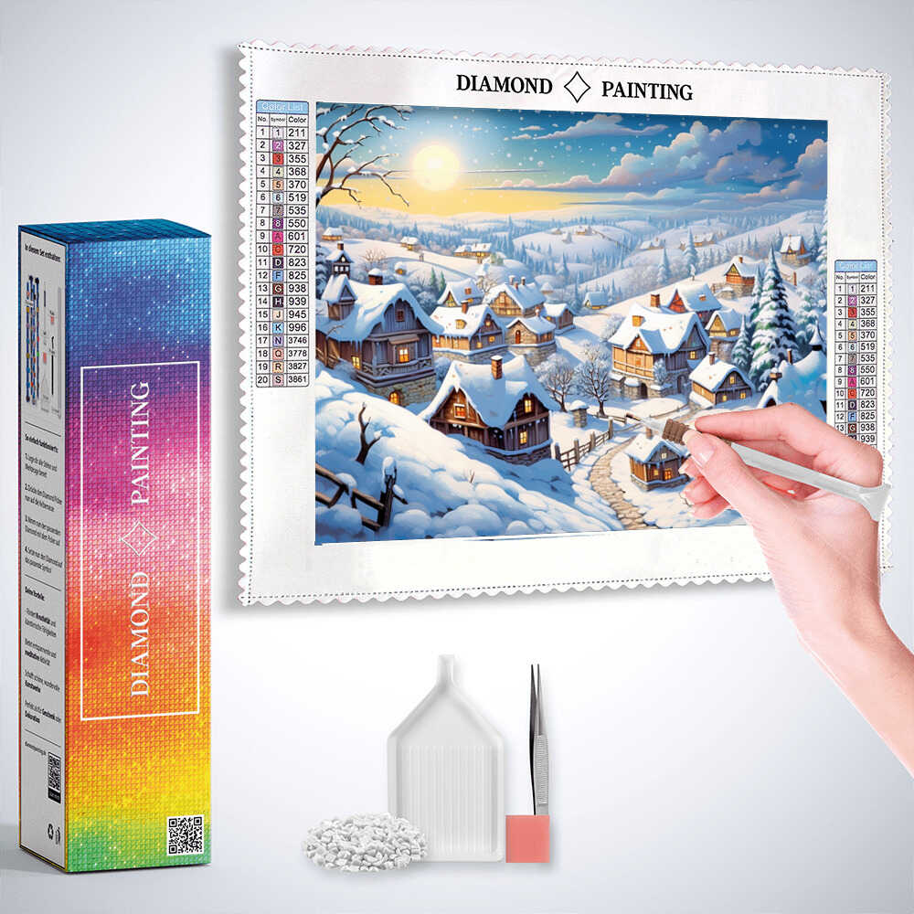 Diamond Painting - Wintertraum, in weiß