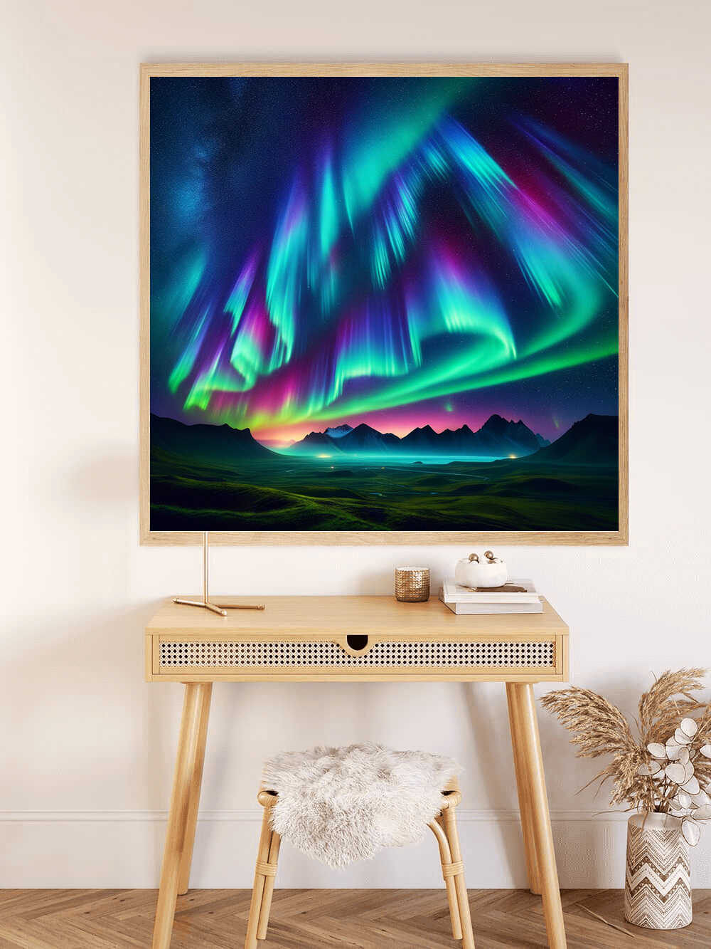 Diamond Painting - Nordlichter Traumlandschaft