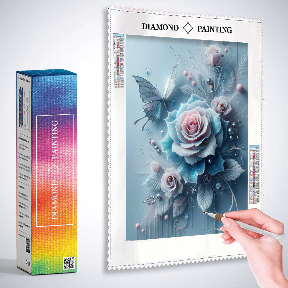 Diamond Painting - Eisrosen