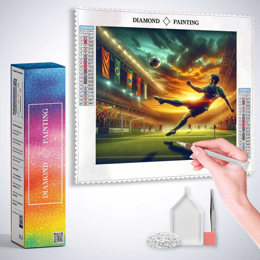 Diamond Painting - Triumph am Abendhimmel
