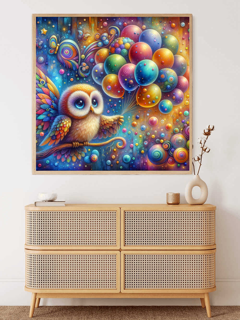 Diamond Painting - Eulen Luftballons