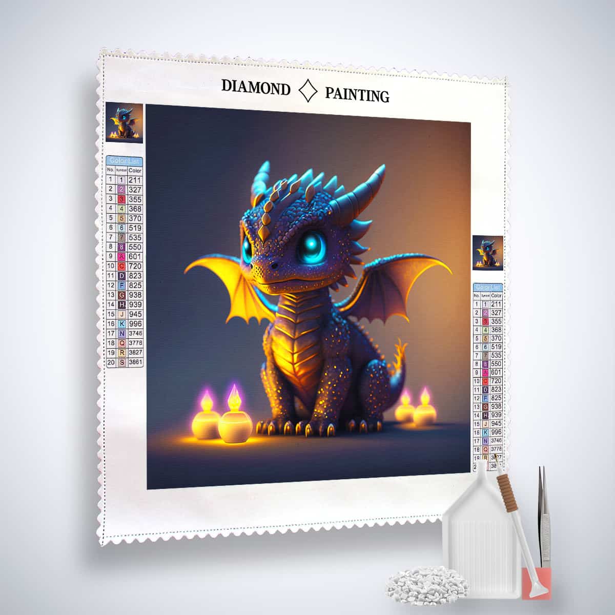 Diamond Painting - Drachenträume - gedruckt in Ultra-HD - Drachen, Fantasy, Neu eingetroffen, Quadratisch