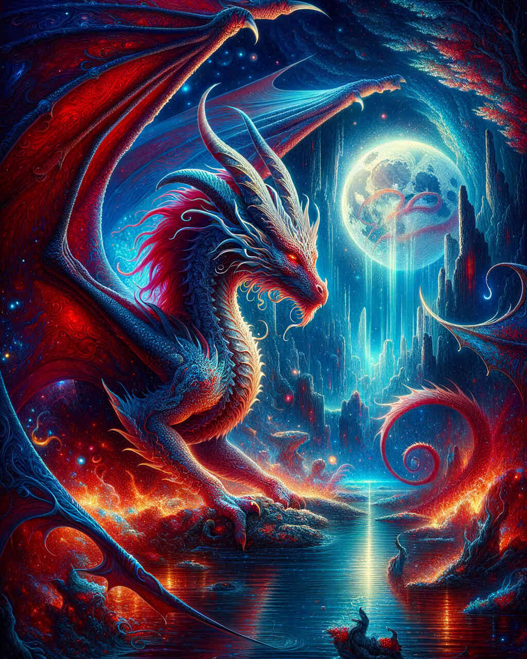 Diamond Painting - Fantasy Drache
