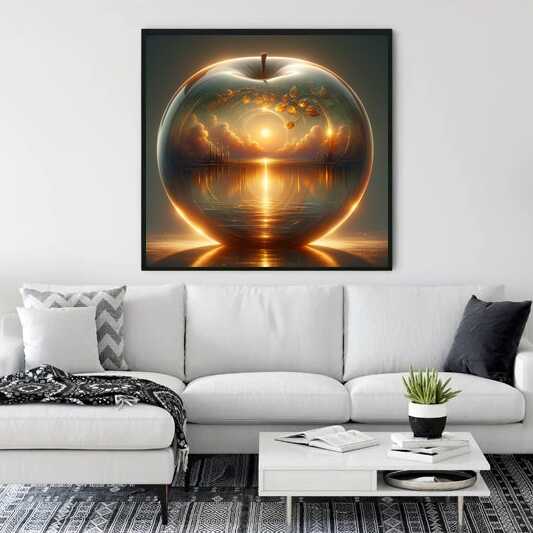 Diamond Painting - Glas Apfel Abendstimmung