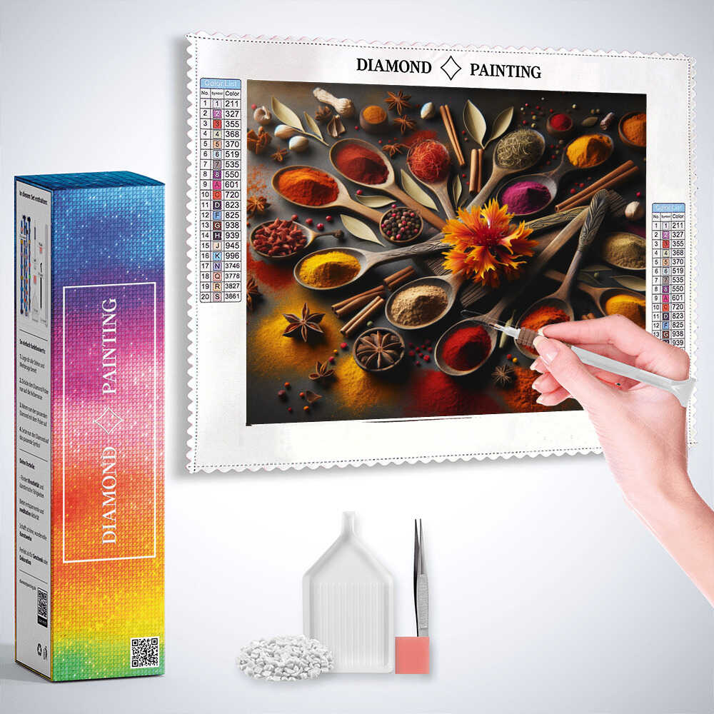 Diamond Painting - Gewürzblume