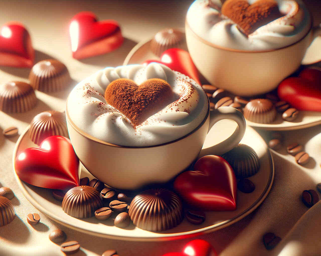 Diamond Painting - Cappuchino für Zwei