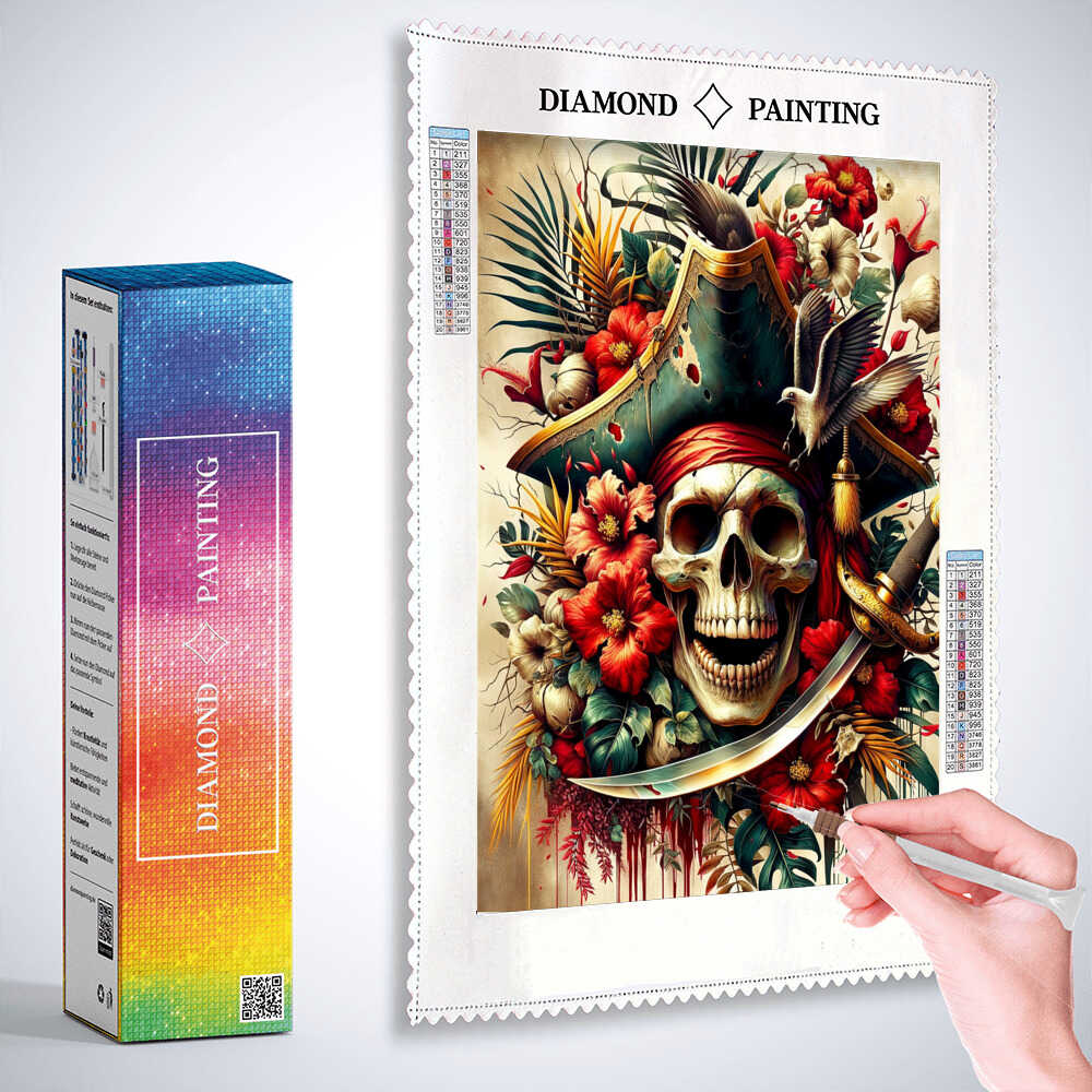 Diamond Painting - Totenkopf Pirat